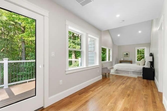 6 Ivy Cir, Winchester, MA 01890 - bedroom featuring light wood-type flooring and lofted ceiling