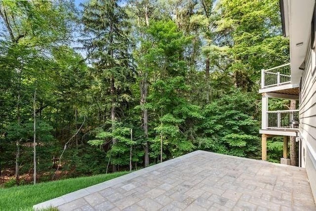 6 Ivy Cir, Winchester, MA 01890 - patio / terrace with a patio and a forest view