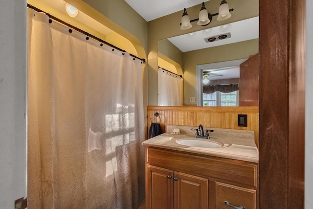 full bathroom with vanity