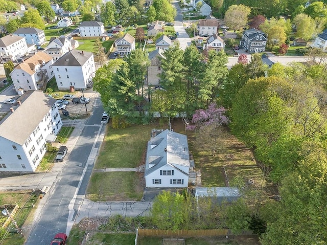 drone / aerial view with a residential view