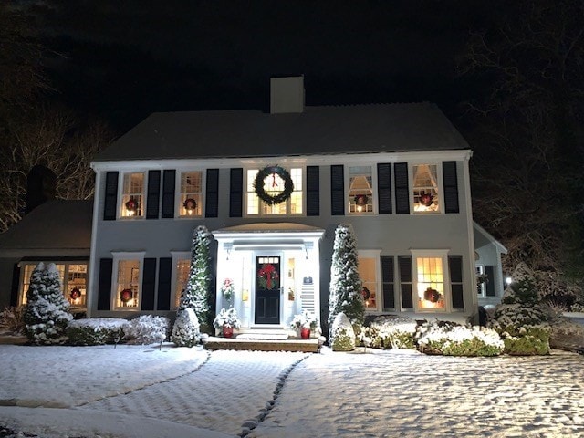 view of colonial-style house