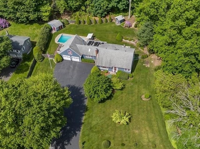 49 Karen Rd, Hanover, MA 02339 - aerial view of property's location with a pool area