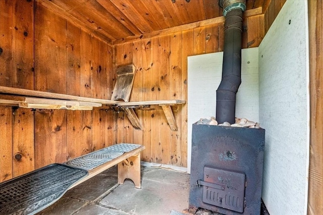 49 Karen Rd, Hanover, MA 02339 - spacious closet with a wood stove