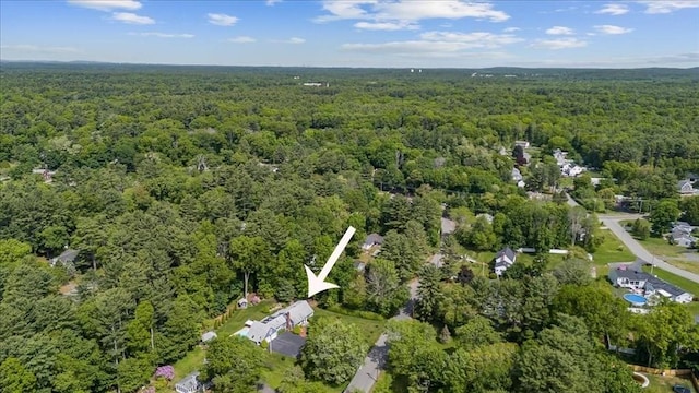 49 Karen Rd, Hanover, MA 02339 - aerial overview of property's location with a forest