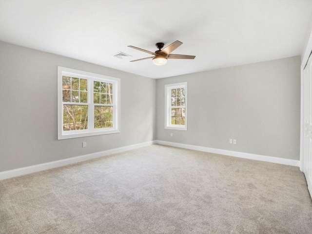 316 Old Westport Rd, Dartmouth, MA 02747 - empty room with ceiling fan, baseboards, and light colored carpet