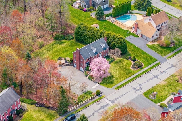 birds eye view of property