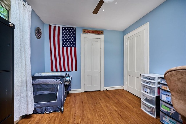 110 Middlefield Rd, Chester, MA 01011 - office space featuring ceiling fan and wood finished floors