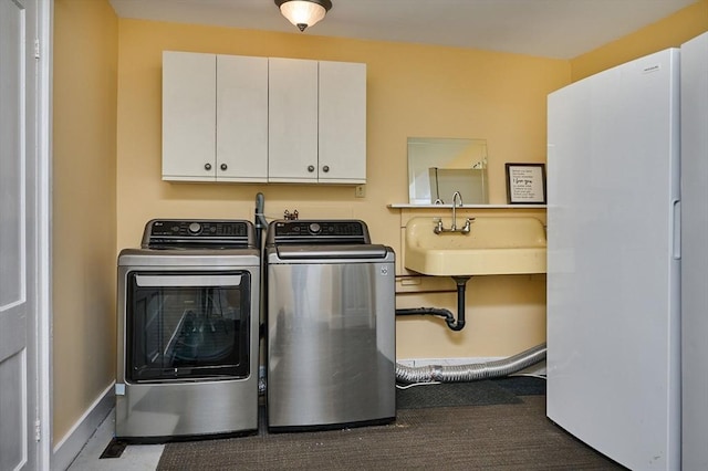 110 Middlefield Rd, Chester, MA 01011 - laundry room with cabinet space and washing machine and clothes dryer