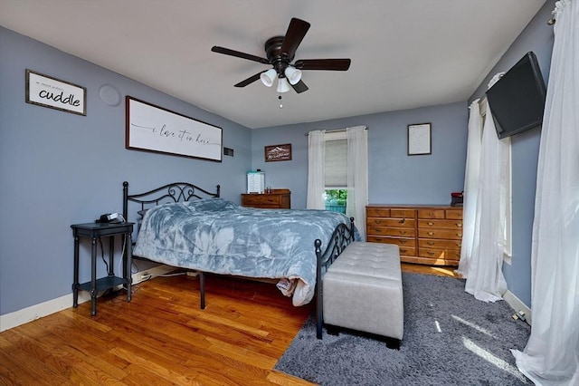 110 Middlefield Rd, Chester, MA 01011 - bedroom with ceiling fan and wood finished floors