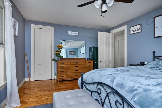110 Middlefield Rd, Chester, MA 01011 - bedroom with wood finished floors and ceiling fan