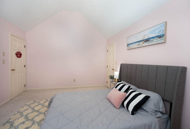 25 Church St Unit 2, Weymouth, MA 02189 - bedroom featuring vaulted ceiling, carpet flooring, and baseboards
