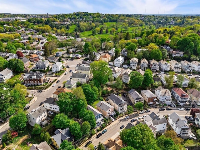 aerial view of residential area