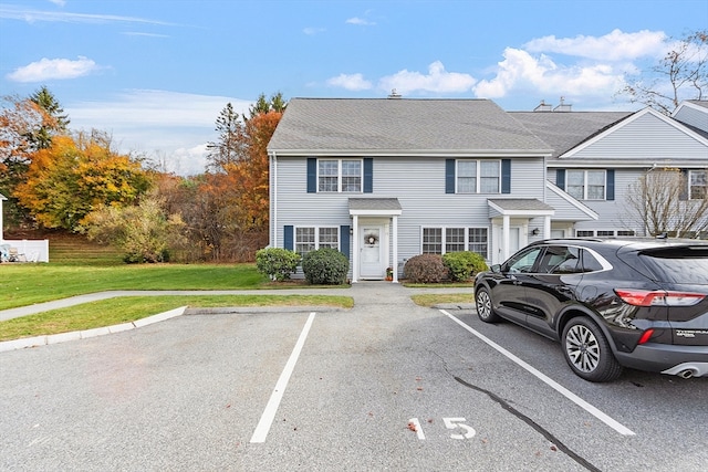 view of property with a front yard