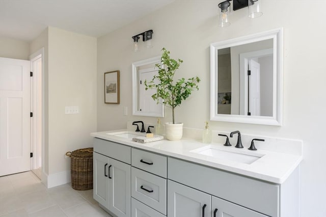 20 Howland Trl Unit 10, Hanson, MA 02341 - bathroom with double vanity and tile patterned flooring