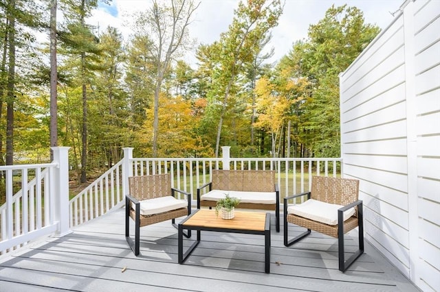 20 Howland Trl Unit 10, Hanson, MA 02341 - wooden deck featuring outdoor lounge area