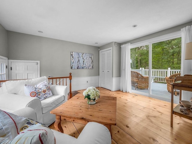 125 Grove St, Norwell, MA 02061 - living room featuring light wood-style floors