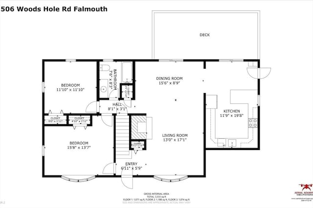 506 Woods Hole Rd, Falmouth, MA 02543 - home floor plan