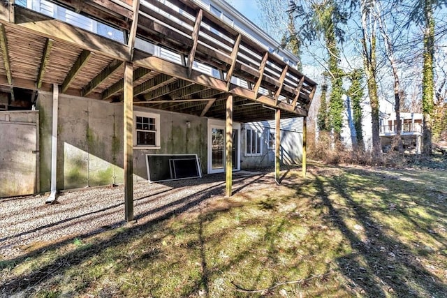 506 Woods Hole Rd, Falmouth, MA 02543 - rear view of property featuring a wooden deck