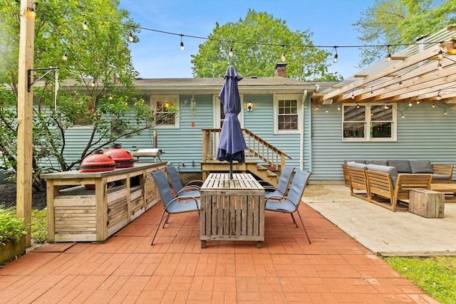 2025 S St, Bridgewater, MA 02324 - view of patio / terrace featuring outdoor lounge area