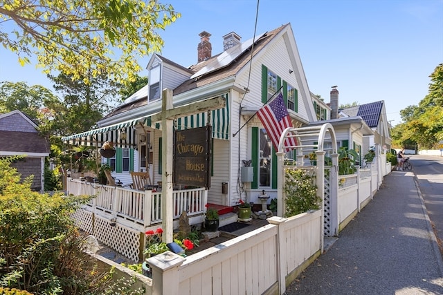 exterior space with a porch