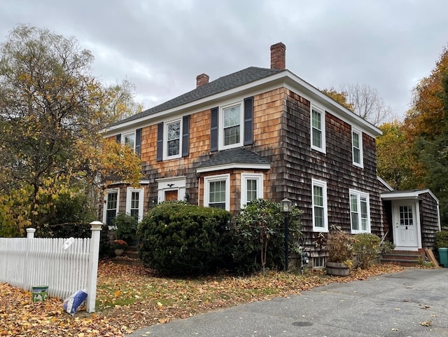 view of colonial home