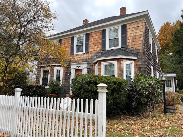 view of colonial home