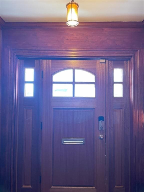 foyer entrance with a wealth of natural light