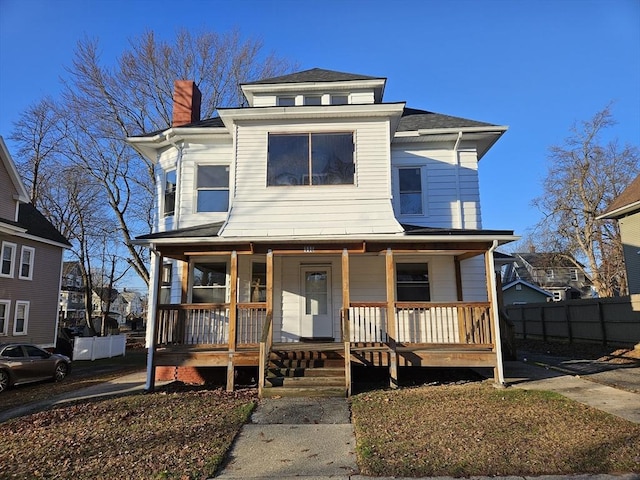 view of front facade with a porch