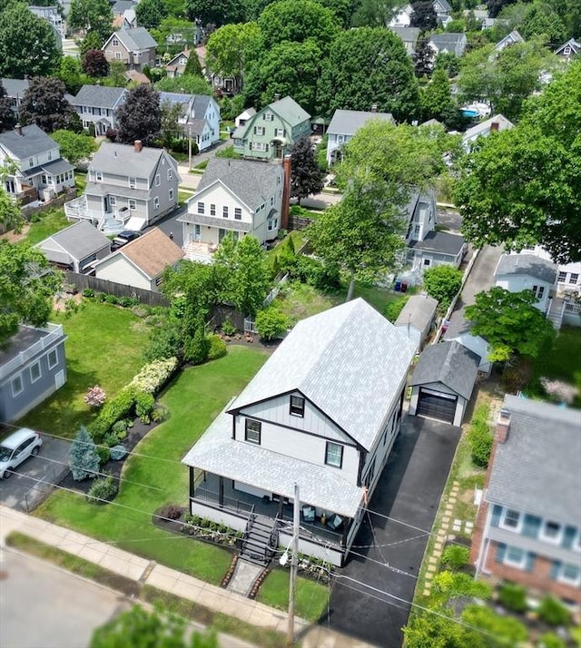 46 Pearl St, Melrose, MA 02176 - aerial perspective of suburban area