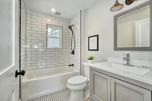 46 Pearl St, Melrose, MA 02176 - bathroom featuring vanity and shower / bathtub combination