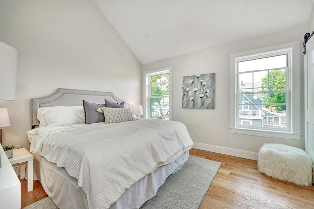 46 Pearl St, Melrose, MA 02176 - bedroom featuring light wood finished floors and lofted ceiling