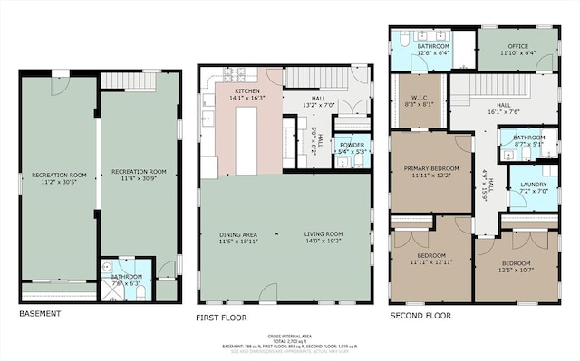 46 Pearl St, Melrose, MA 02176 - view of property floor plan