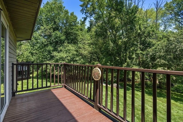 399 Pond St Unit G6, Braintree, MA 02184 - wooden deck with a lawn