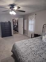 bedroom with a ceiling fan