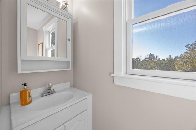 bathroom featuring vanity