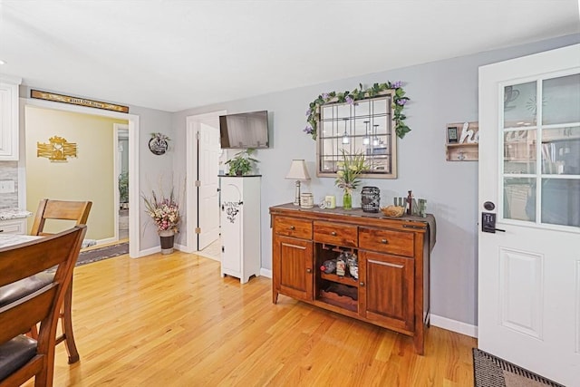14 Daniels Rd, Charlton, MA 01507 - dining area featuring light wood-type flooring and baseboards
