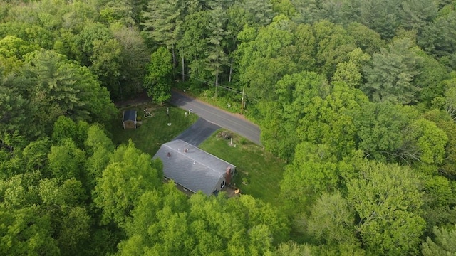 14 Daniels Rd, Charlton, MA 01507 - view from above of property featuring a heavily wooded area