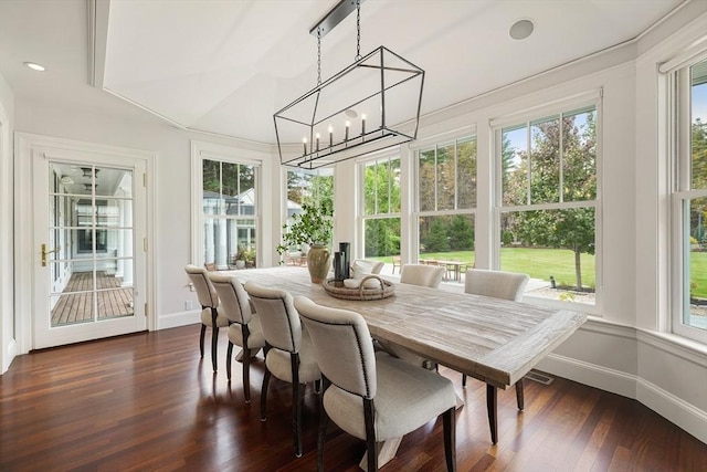 210 Monument Farm Rd, Concord, MA 01742 - sunroom with an inviting chandelier and a healthy amount of sunlight