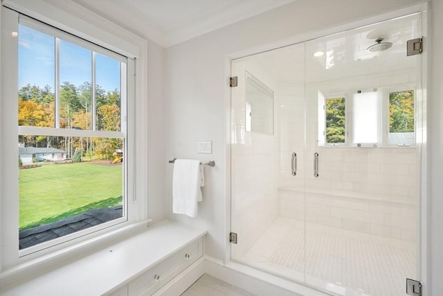 210 Monument Farm Rd, Concord, MA 01742 - bathroom featuring a shower stall