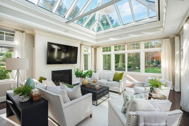 210 Monument Farm Rd, Concord, MA 01742 - sunroom / solarium with a skylight