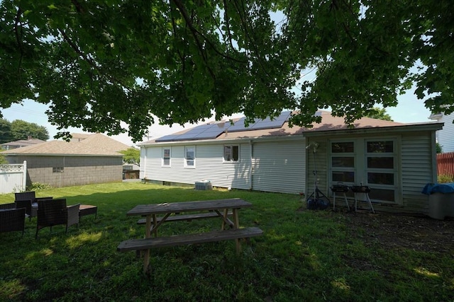 313 Walter St, Fall River, MA 02724 - back of property featuring solar panels