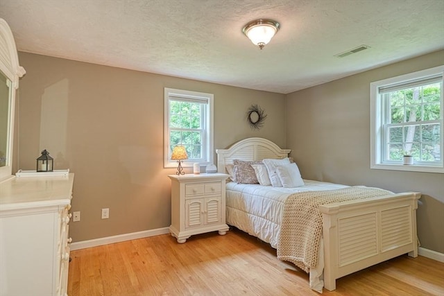 7 Luan Cir, Chelmsford, MA 01824 - bedroom featuring multiple windows, light wood-style floors, baseboards, and a textured ceiling