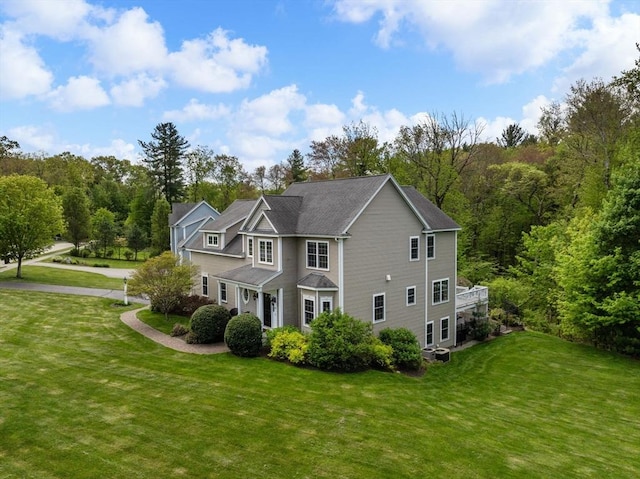 23 Crimson Dr, Shrewsbury, MA 01545 - view of front of home with a front yard