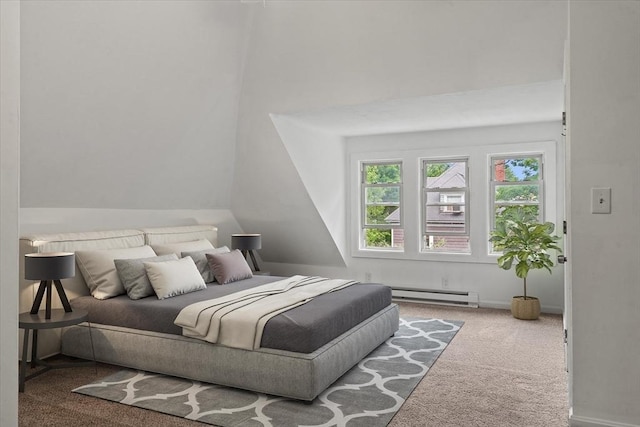 8 Hobson Ave, Worcester, MA 01603 - carpeted bedroom with a baseboard heating unit