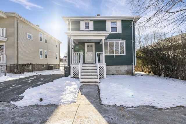 front of property with cooling unit