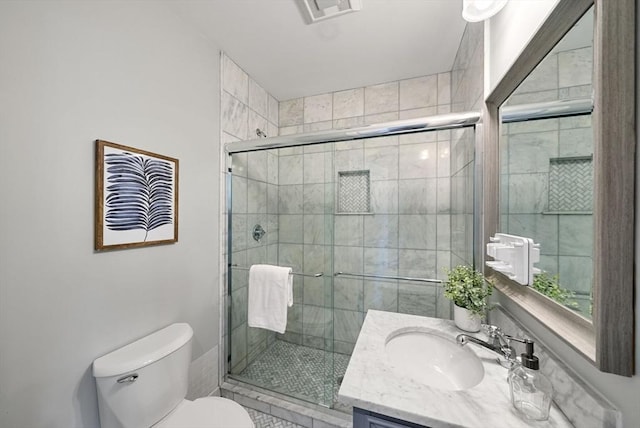 225 Amory St, Boston, MA 02130 - full bathroom featuring toilet, a shower stall, and vanity