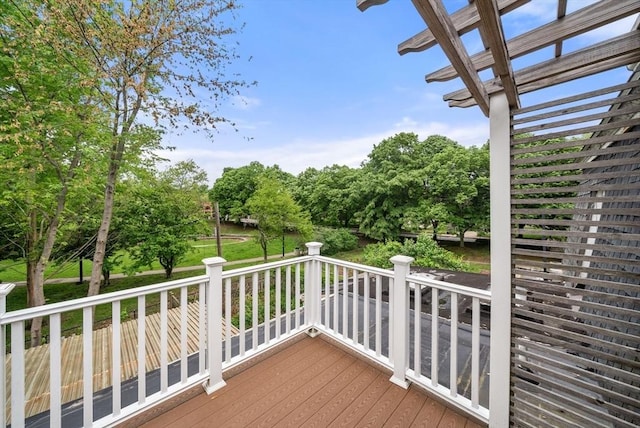 225 Amory St, Boston, MA 02130 - deck with view of wooded area