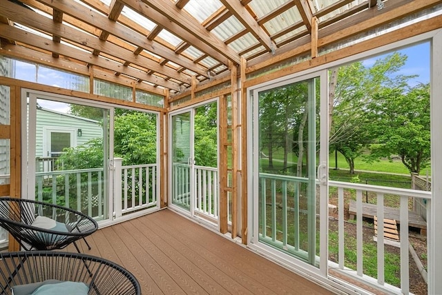 225 Amory St, Boston, MA 02130 - unfurnished sunroom with hardwood / wood-style floors