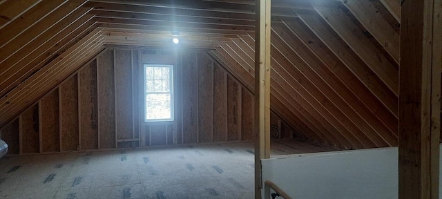 view of attic