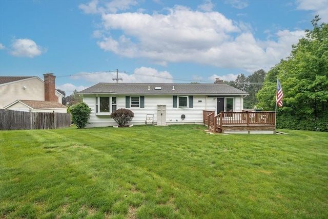 453 Homestead Ave, Holyoke, MA 01040 - back of property featuring a wooden deck